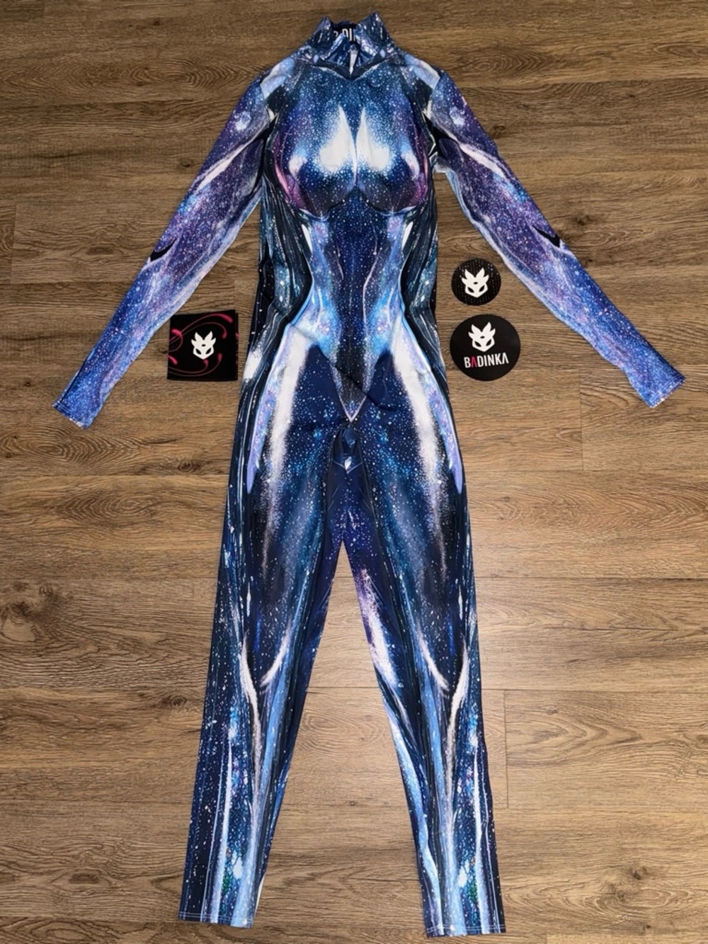 BADINKA ICEPEAK COSTUME- BRAND NEW
NEVER WORN

Women's Blue Galaxy print